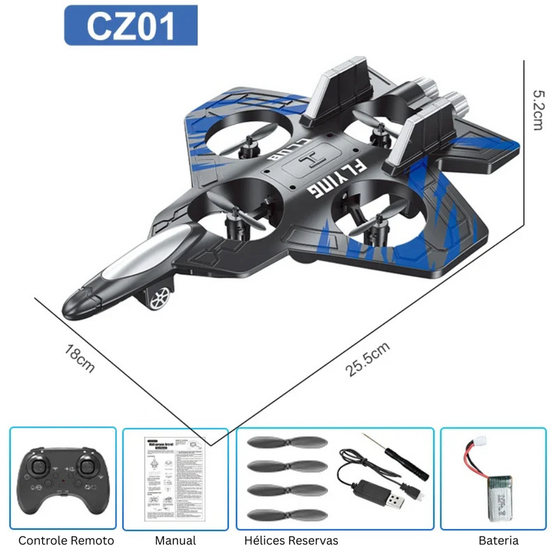 Avião Caça CZ01 de Controle Remoto