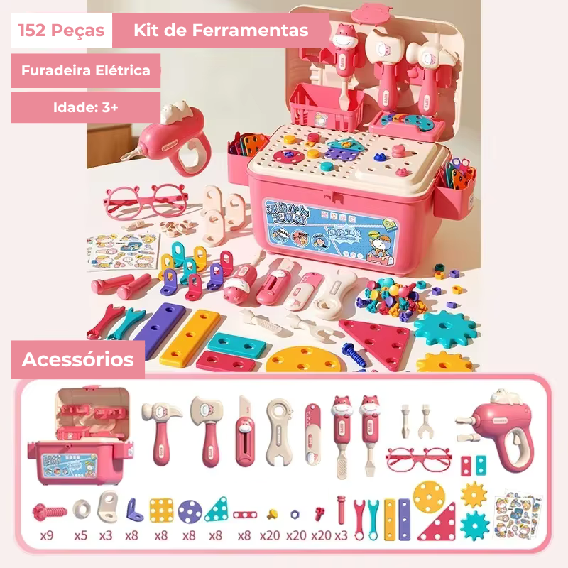 Oficina Kids - Kit de Ferramenta Infantil