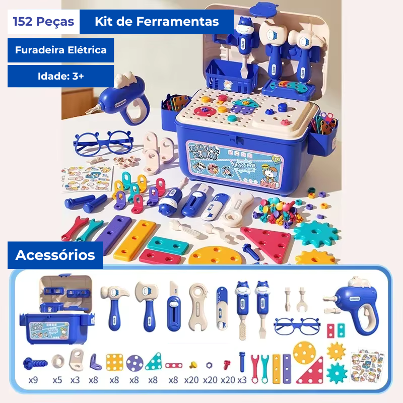 Oficina Kids - Kit de Ferramenta Infantil